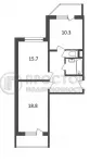 2-комнатная квартира, 58.6 м² - фото 19