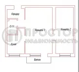 2-комнатная квартира, 44.4 м² - фото 31