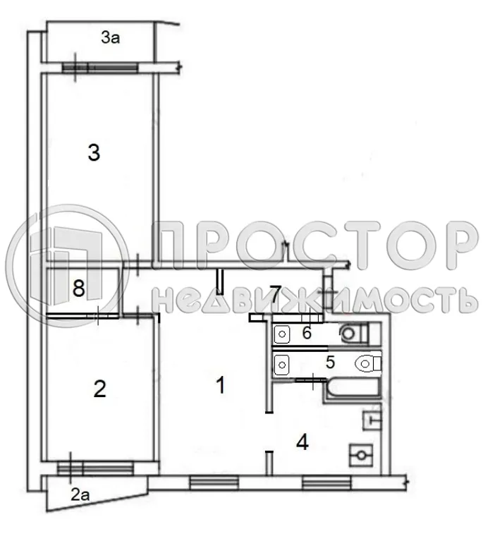 3-комнатная квартира, 64.4 м² - фото 40