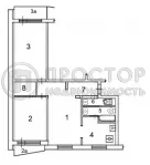 3-комнатная квартира, 64.4 м² - фото 79