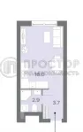 Студия, 22 м² - фото 7