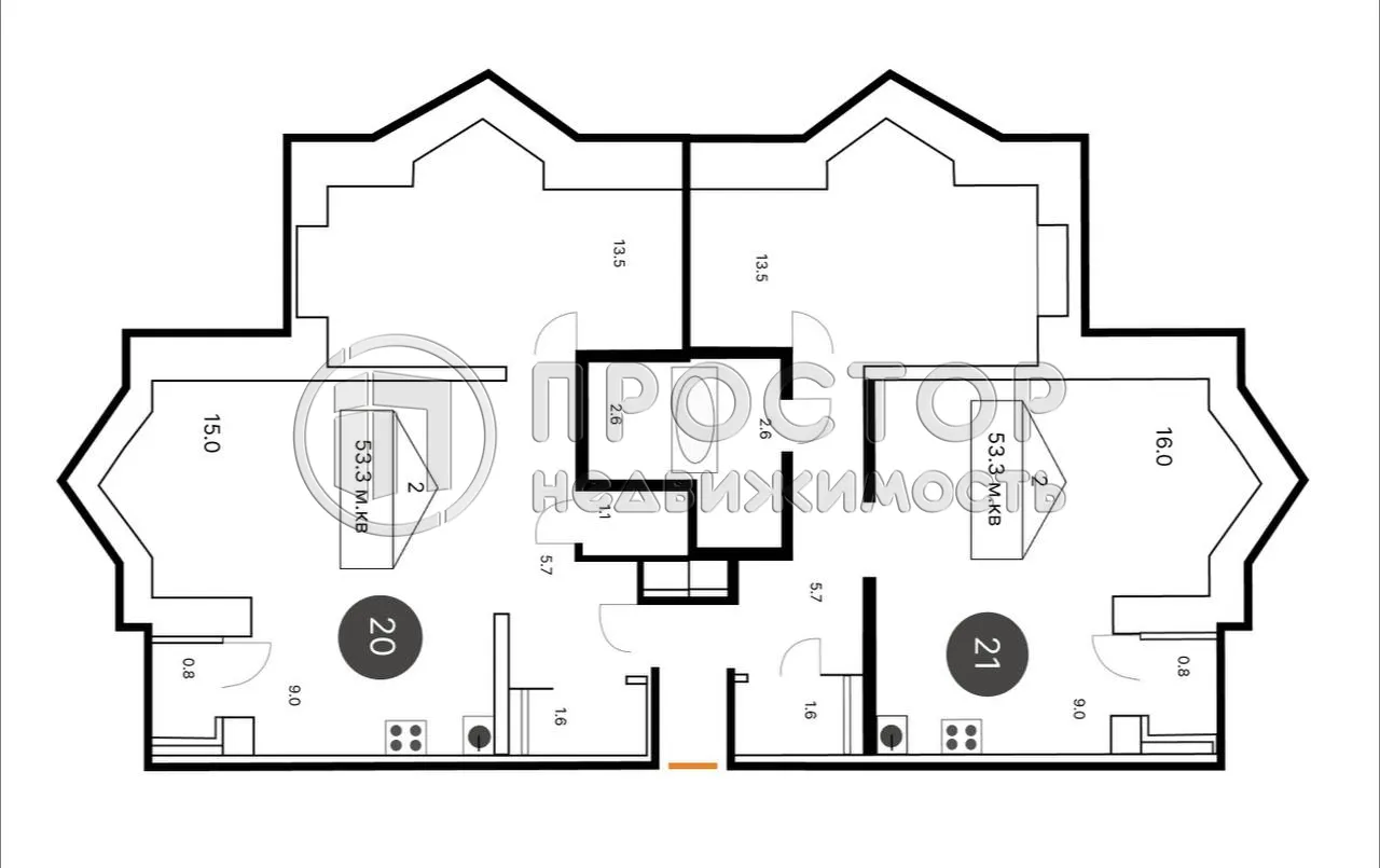 4-комнатная квартира, 110 м² - фото 34