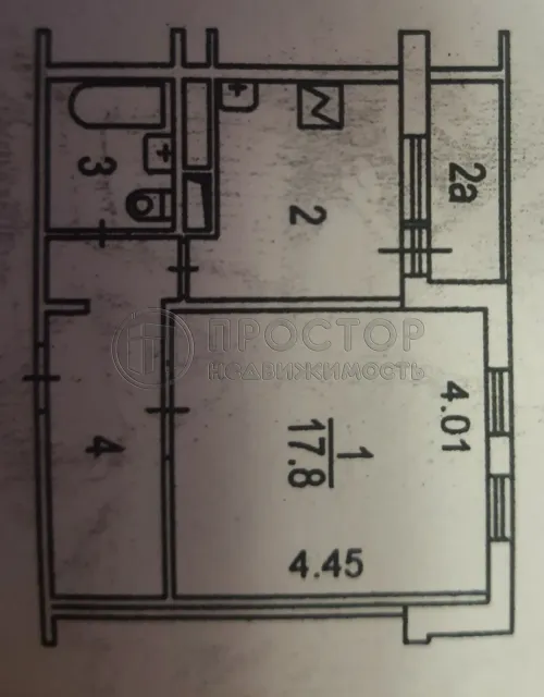 1-комнатная квартира, 38.4 м² - фото 25