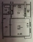 1-комнатная квартира, 38.4 м² - фото 49
