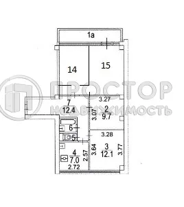 4-комнатная квартира, 75 м² - фото 8