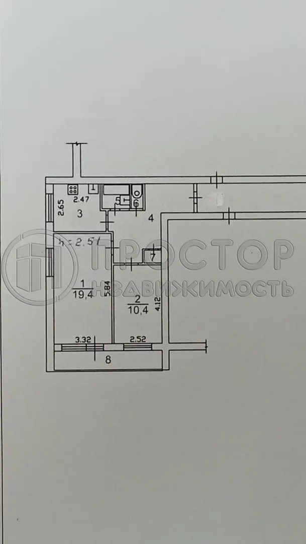2-комнатная квартира, 55.6 м² - фото 10