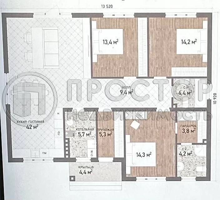 Дом, 121 м² - фото 13