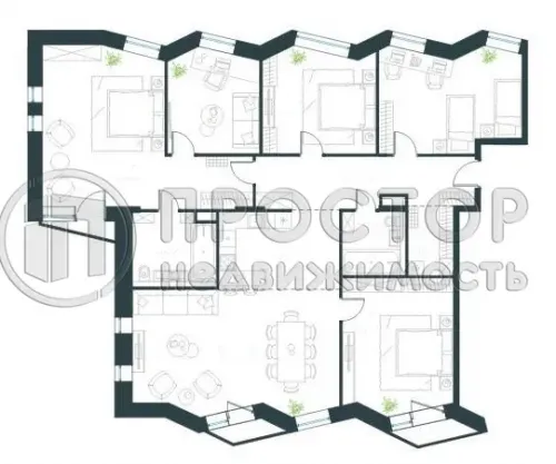 4-комнатная квартира, 158.2 м² - фото 19