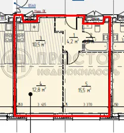 1-комнатная квартира, 47 м² - фото 8