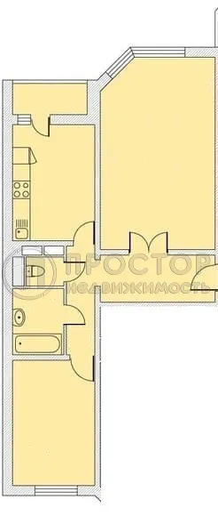 2-комнатная квартира, 55 м² - фото 17