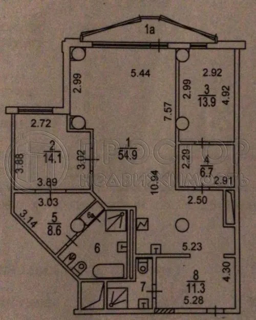 3-комнатная квартира, 136 м² - фото 34