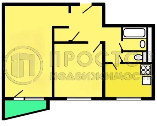 2-комнатная квартира, 44.9 м² - фото 31