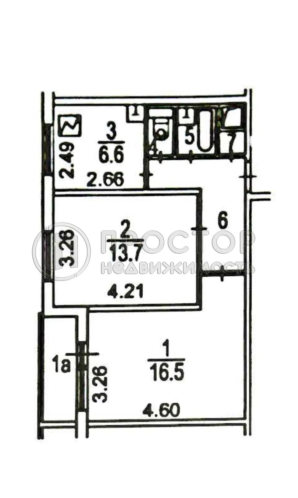 2-комнатная квартира, 46 м² - фото 19