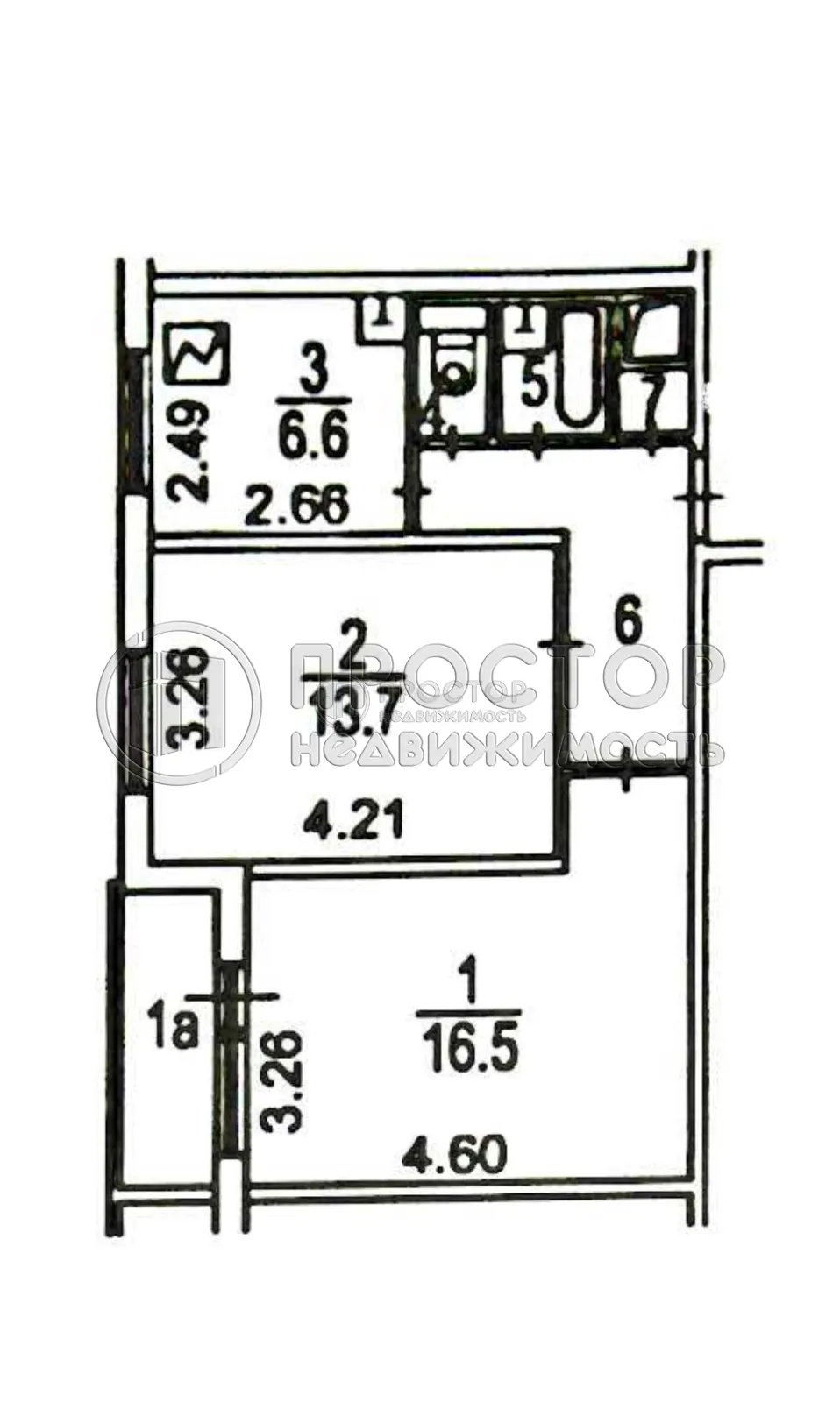 2-комнатная квартира, 46 м² - фото 20