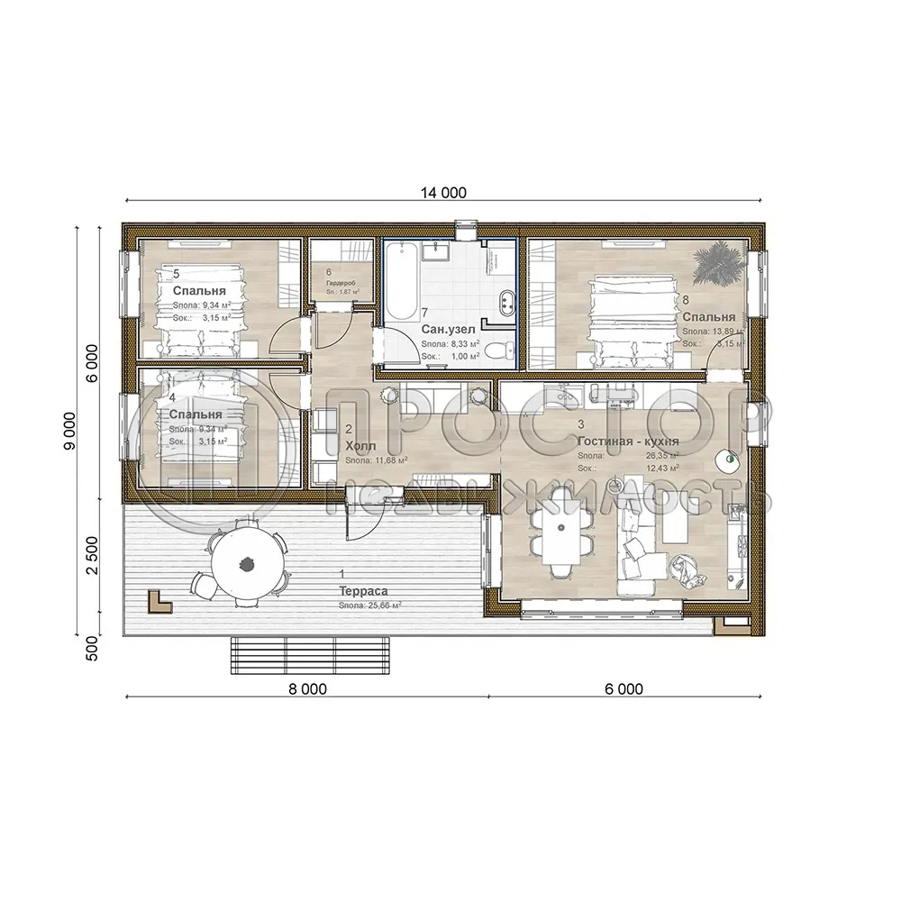 Дом, 116 м² - фото 13