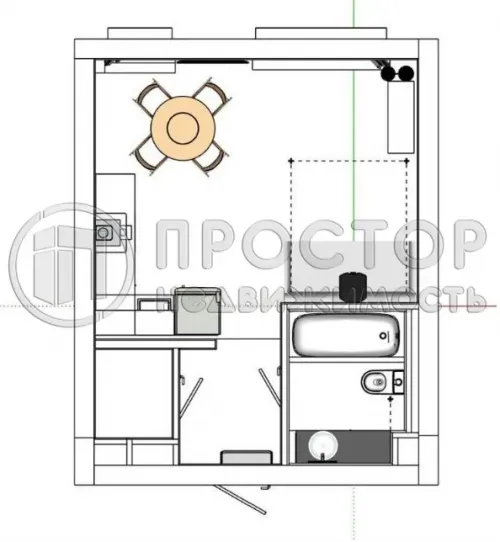 Студия, 29.3 м² - фото 22