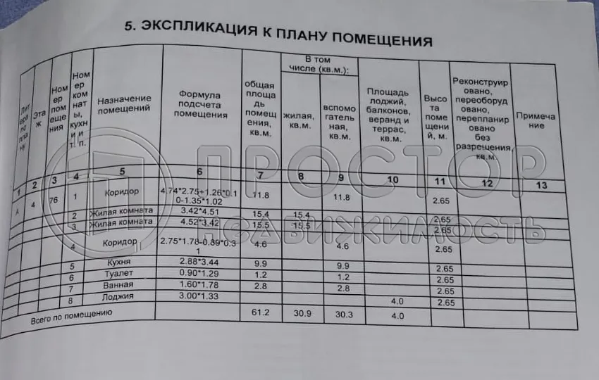 2-комнатная квартира, 61.2 м² - фото 23