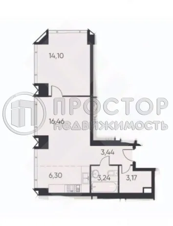 2-комнатная квартира, 47.4 м² - фото 32
