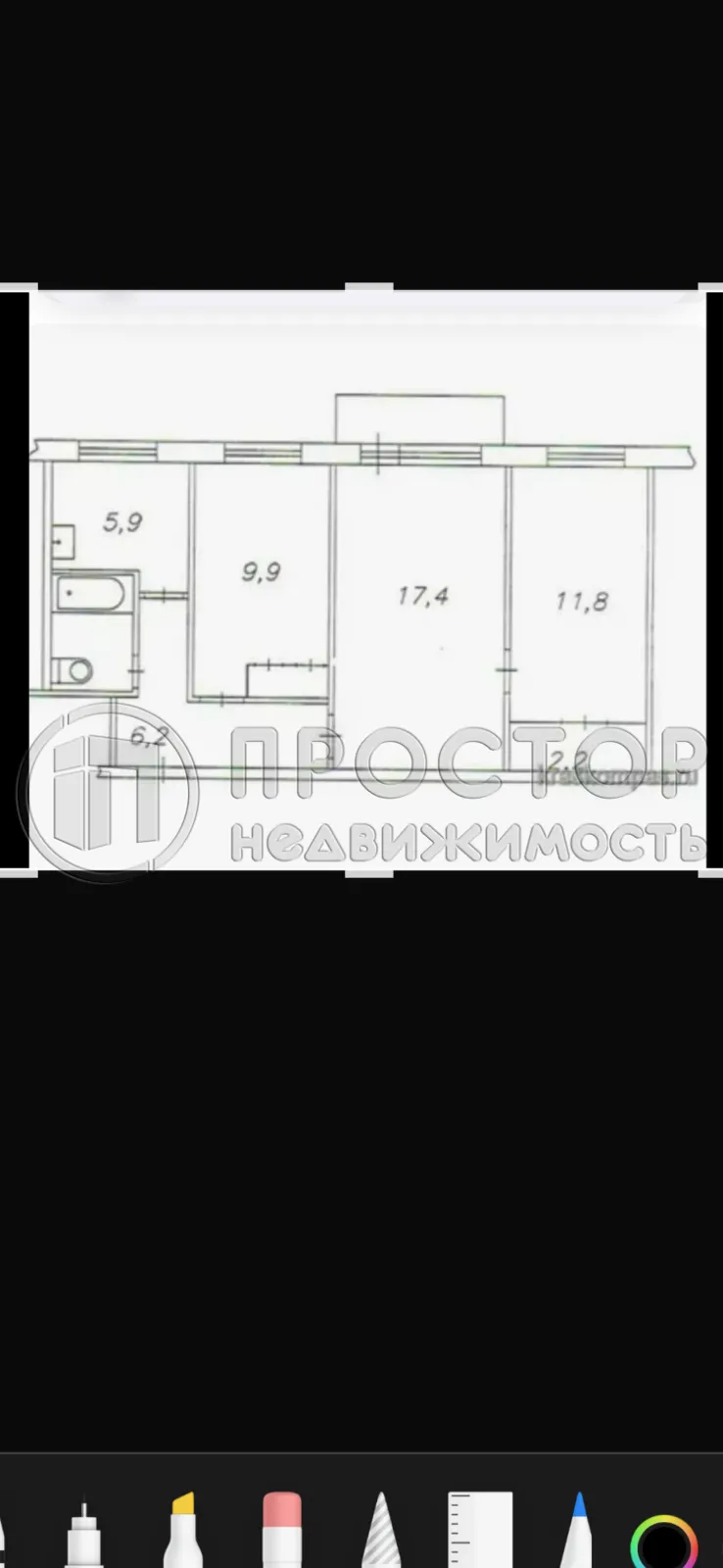 3-комнатная квартира, 54.4 м² - фото 16