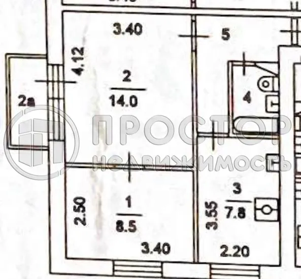 2-комнатная квартира, 38 м² - фото 23