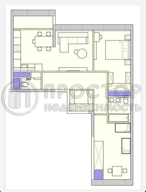 3-комнатная квартира, 73.4 м² - фото 21