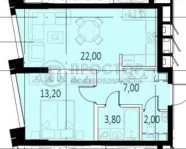 1-комнатная квартира, 48 м² - фото 11