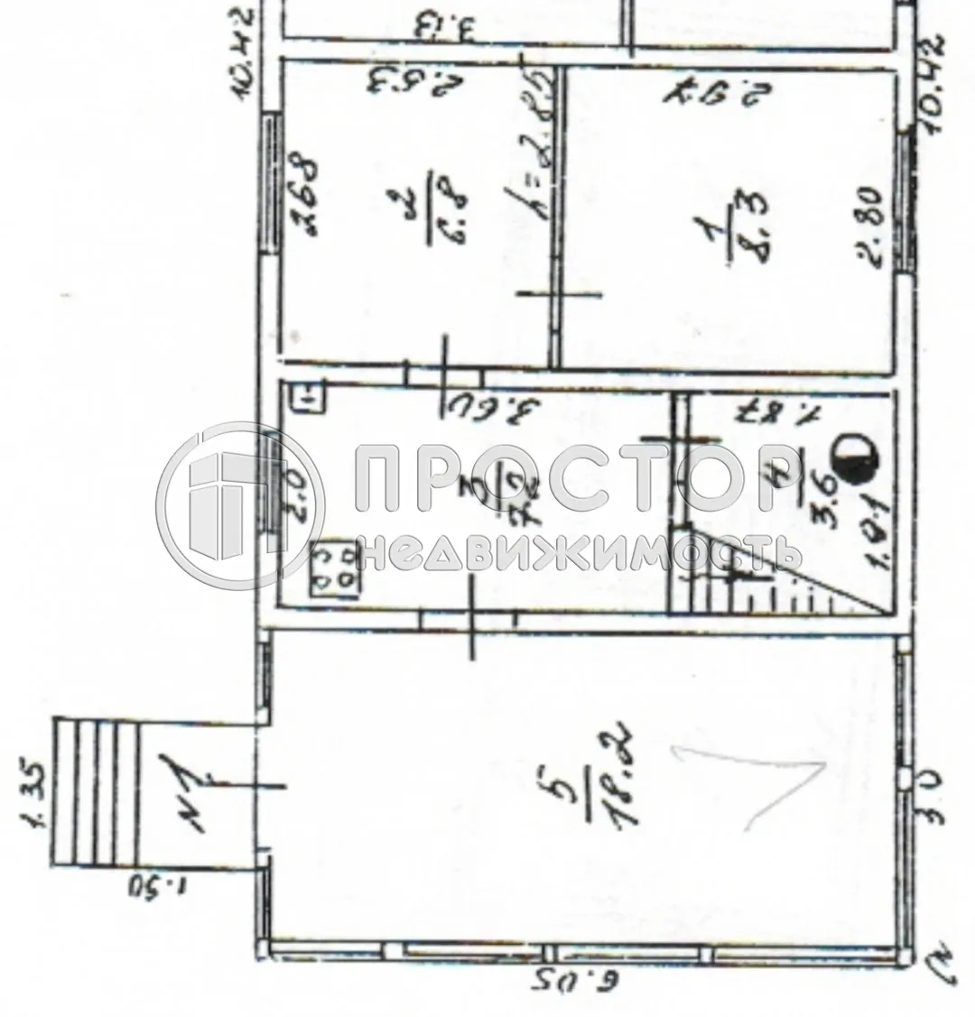 часть дома, 76.9 м² - фото 34