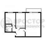 2-комнатная квартира, 43 м² - фото 33