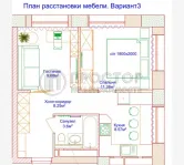 2-комнатная квартира, 42 м² - фото 65