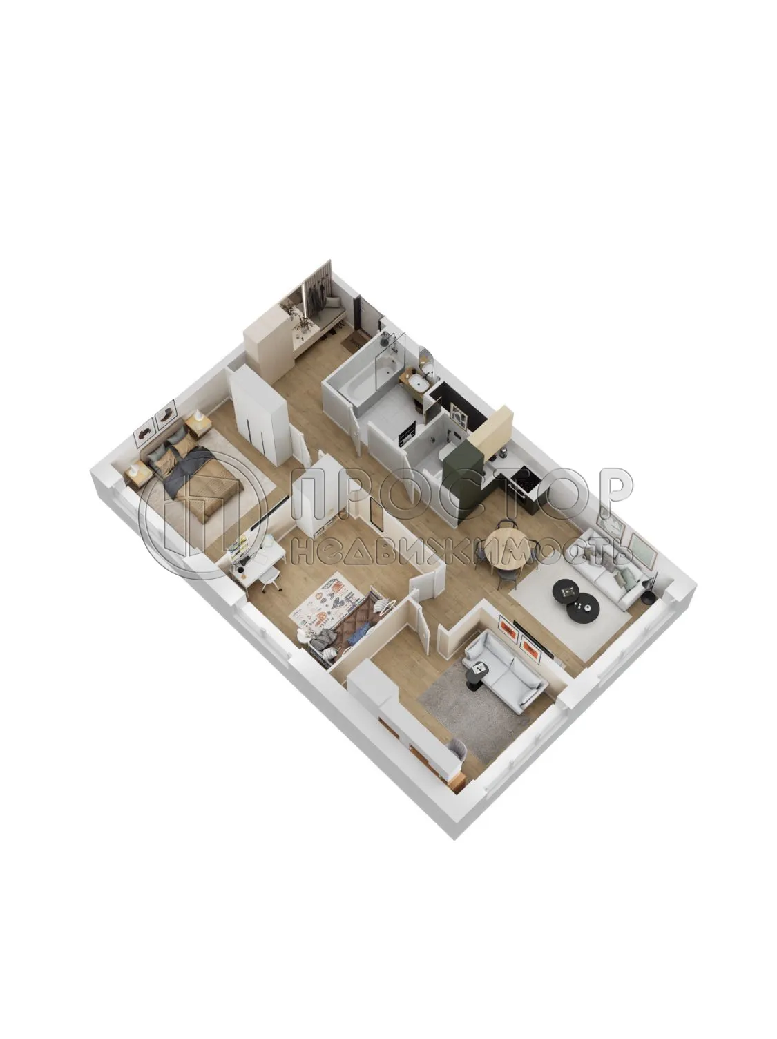 3-комнатная квартира, 82 м² - фото 2