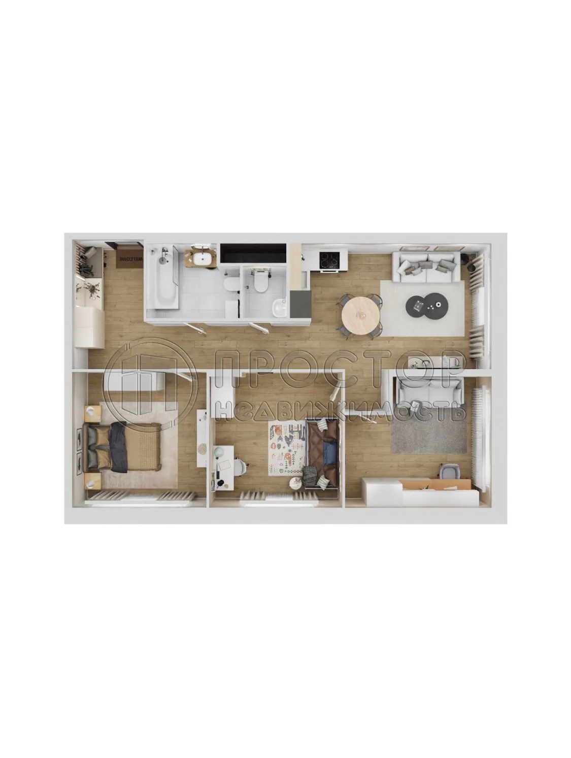 3-комнатная квартира, 82 м² - фото 3