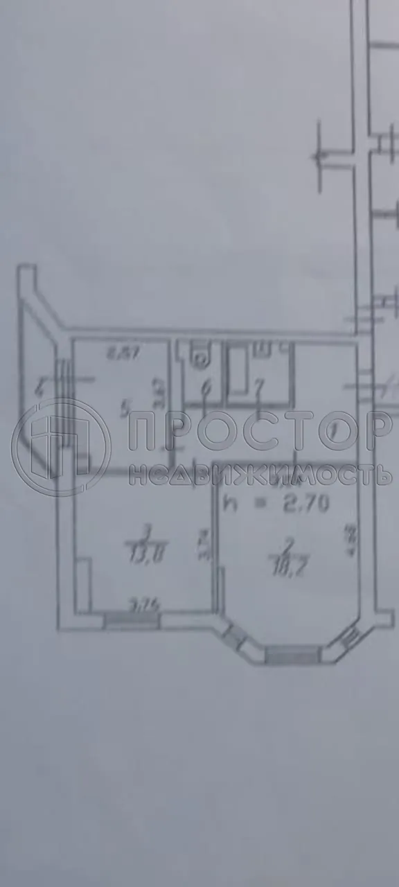 2-комнатная квартира, 57 м² - фото 14