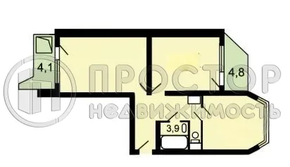 2-комнатная квартира, 60 м² - фото 18
