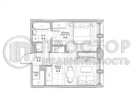 2-комнатная квартира, 35.3 м² - фото 21