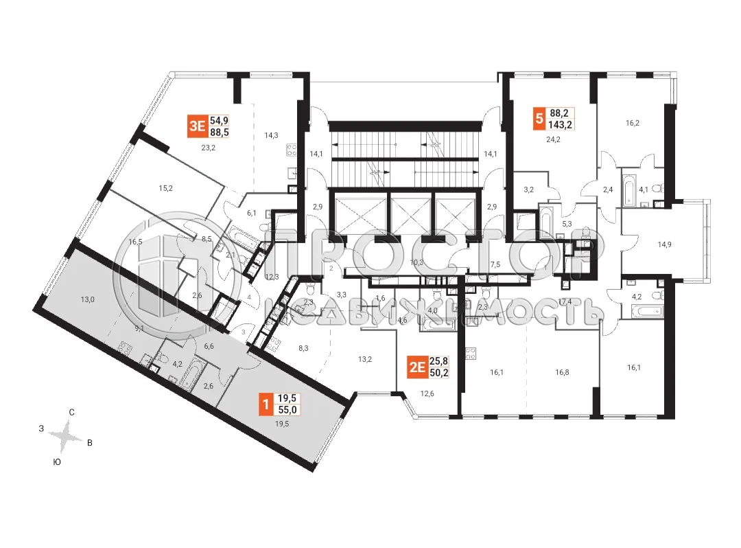 2-комнатная квартира, 55 м² - фото 7