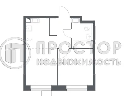 1-комнатная квартира, 32.39 м² - фото 6