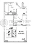Студия, 26.5 м² - фото 13