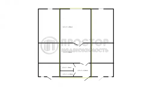 1-комнатная квартира, 44.5 м² - фото 12