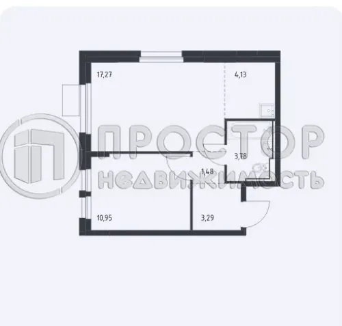 2-комнатная квартира, 40 м² - фото 7