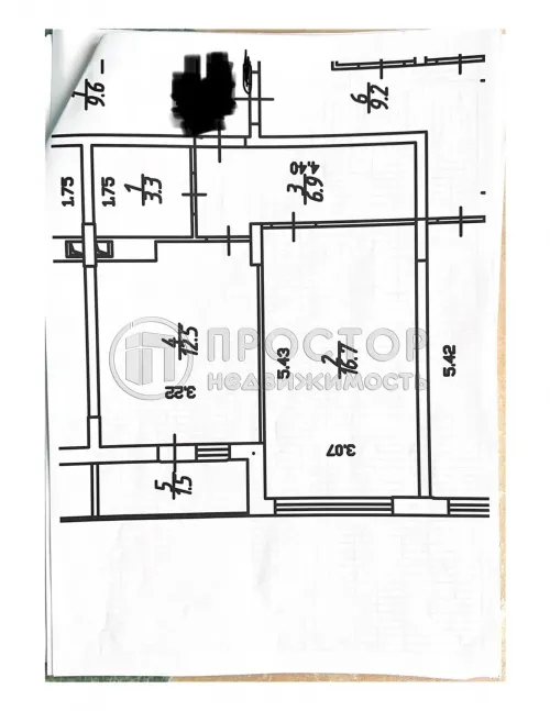 1-комнатная квартира, 39.4 м² - фото 7