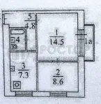 2-комнатная квартира, 37.6 м² - фото 43