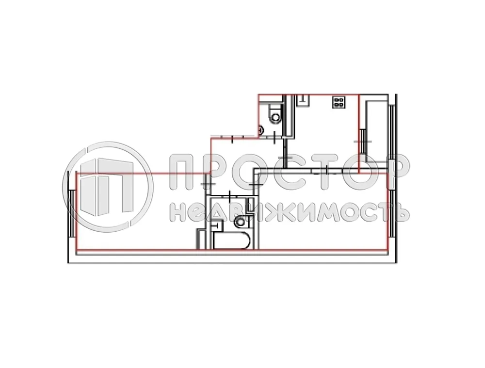 2-комнатная квартира, 53.9 м² - фото 18