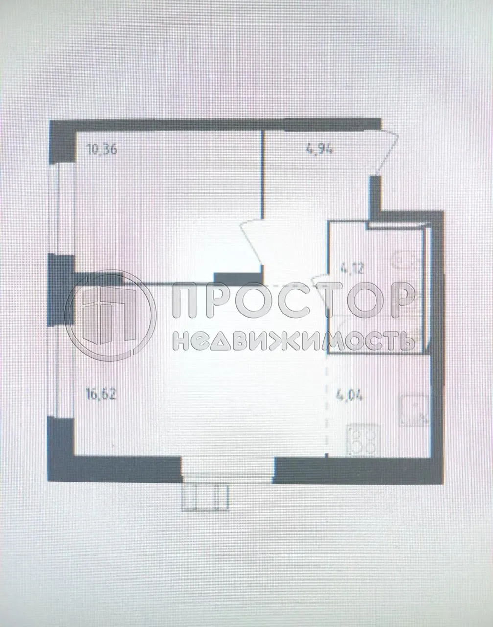 1-комнатная квартира, 40 м² - фото 8
