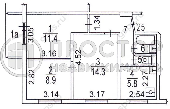 3-комнатная квартира, 49.2 м² - фото 11