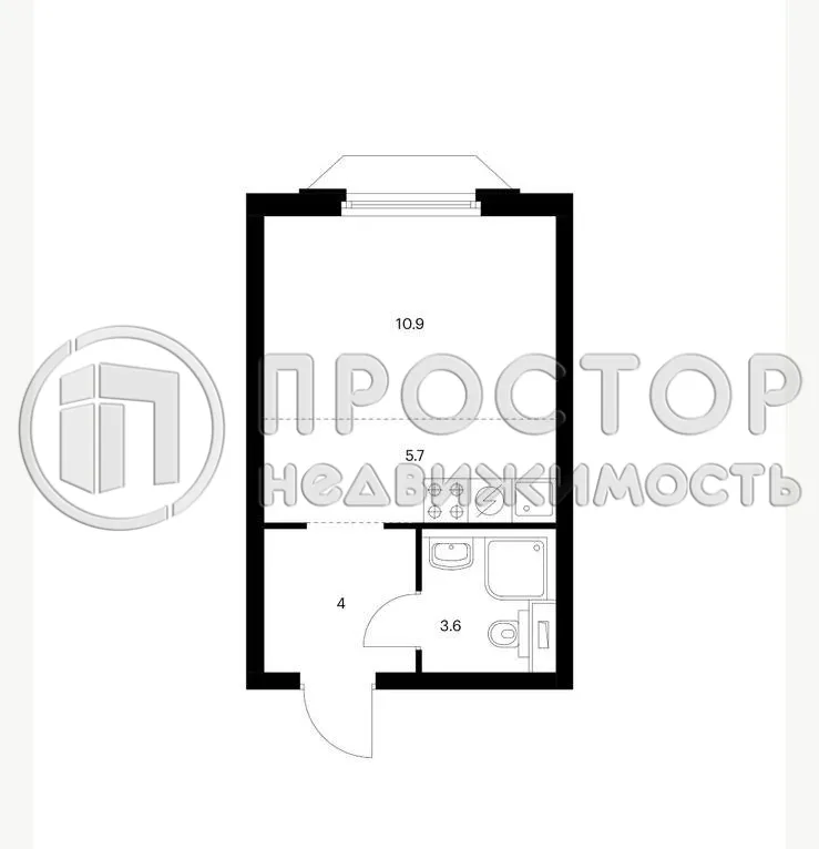 Студия, 24.2 м² - фото 6