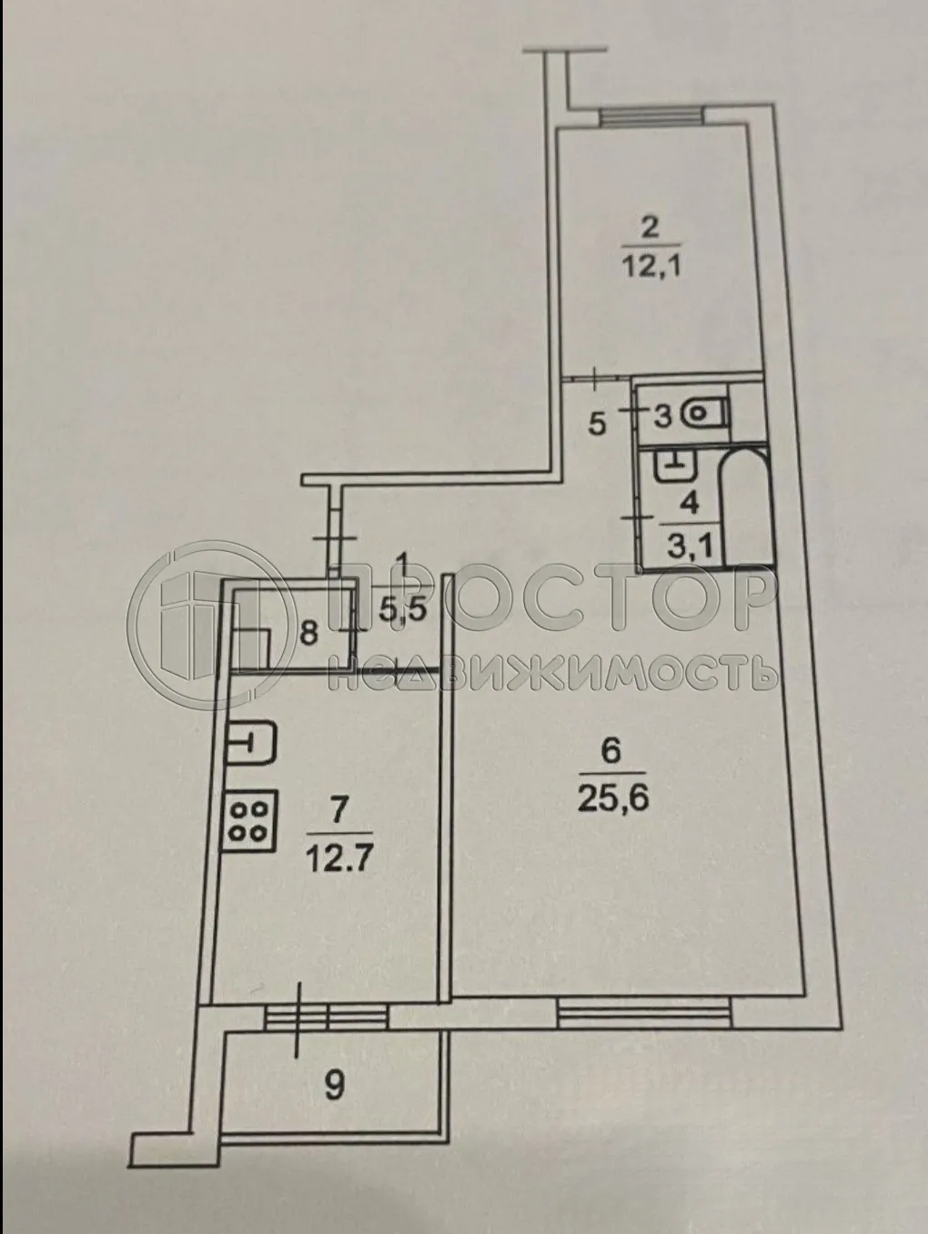 2-комнатная квартира, 64.9 м² - фото 17
