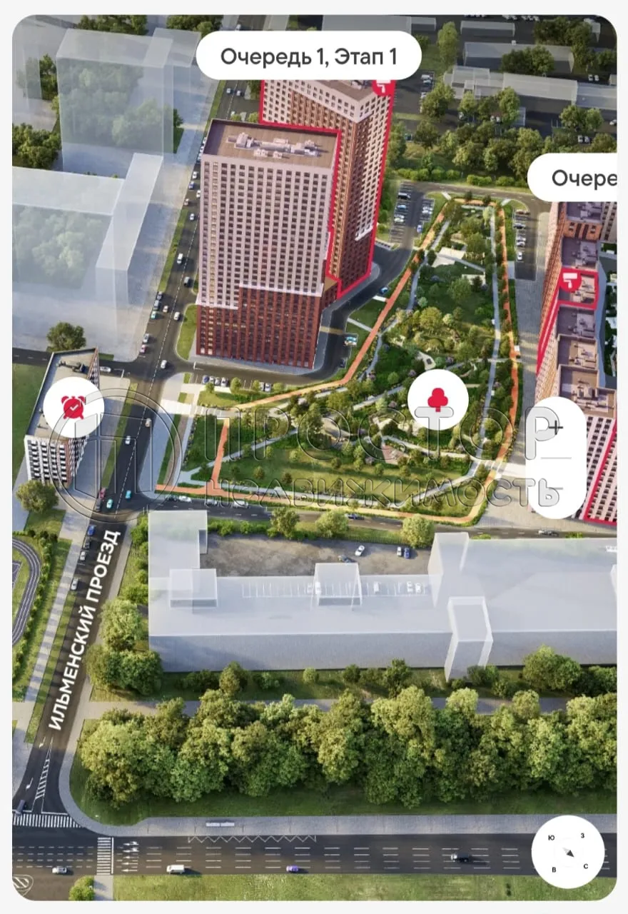 1-комнатная квартира, 42 м² - фото 6