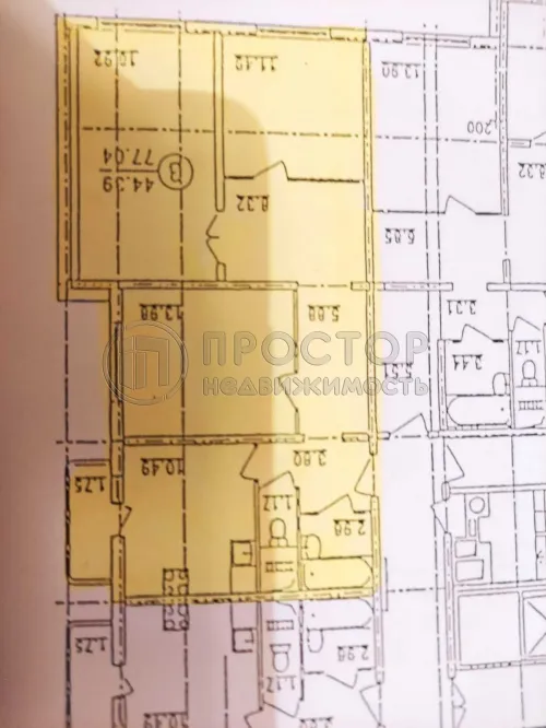 3-комнатная квартира, 76.8 м² - фото 32
