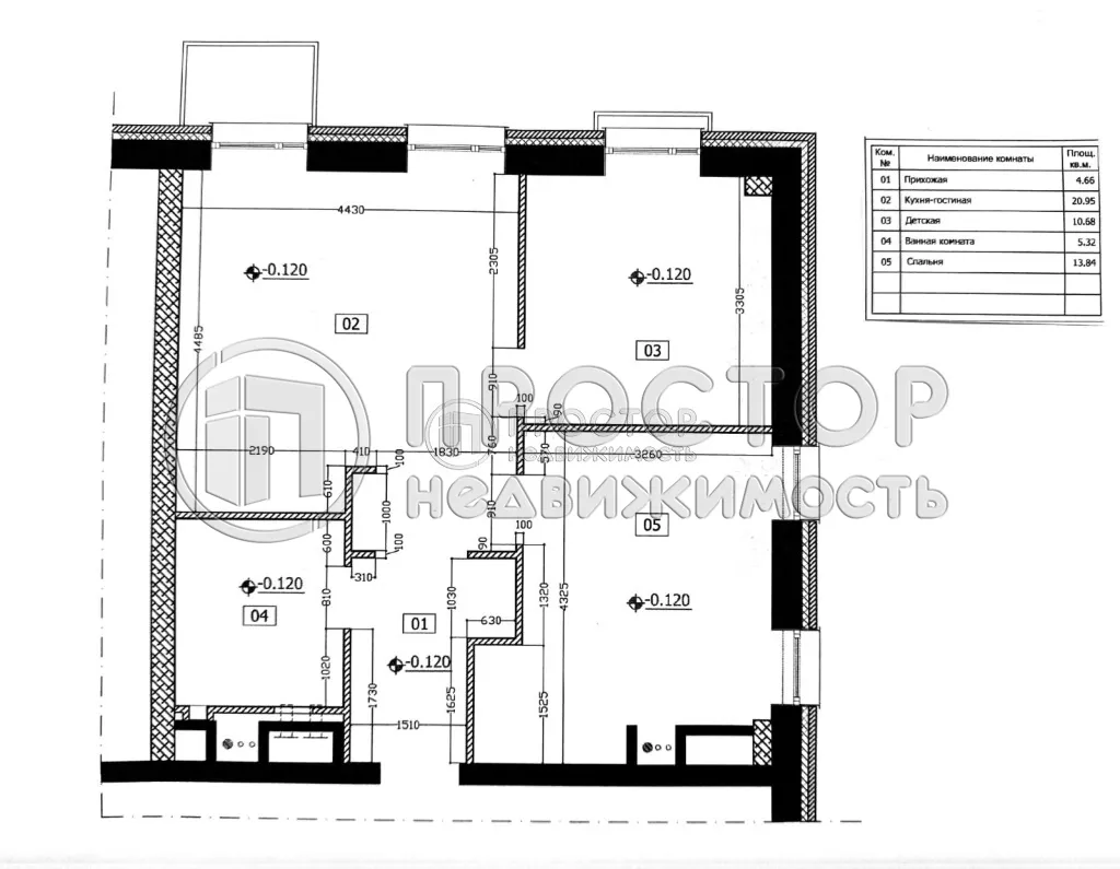3-комнатная квартира, 57.8 м² - фото 23