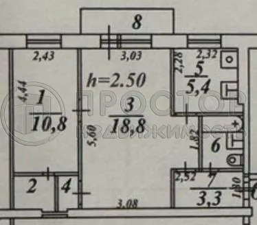 2-комнатная квартира, 43.9 м² - фото 22